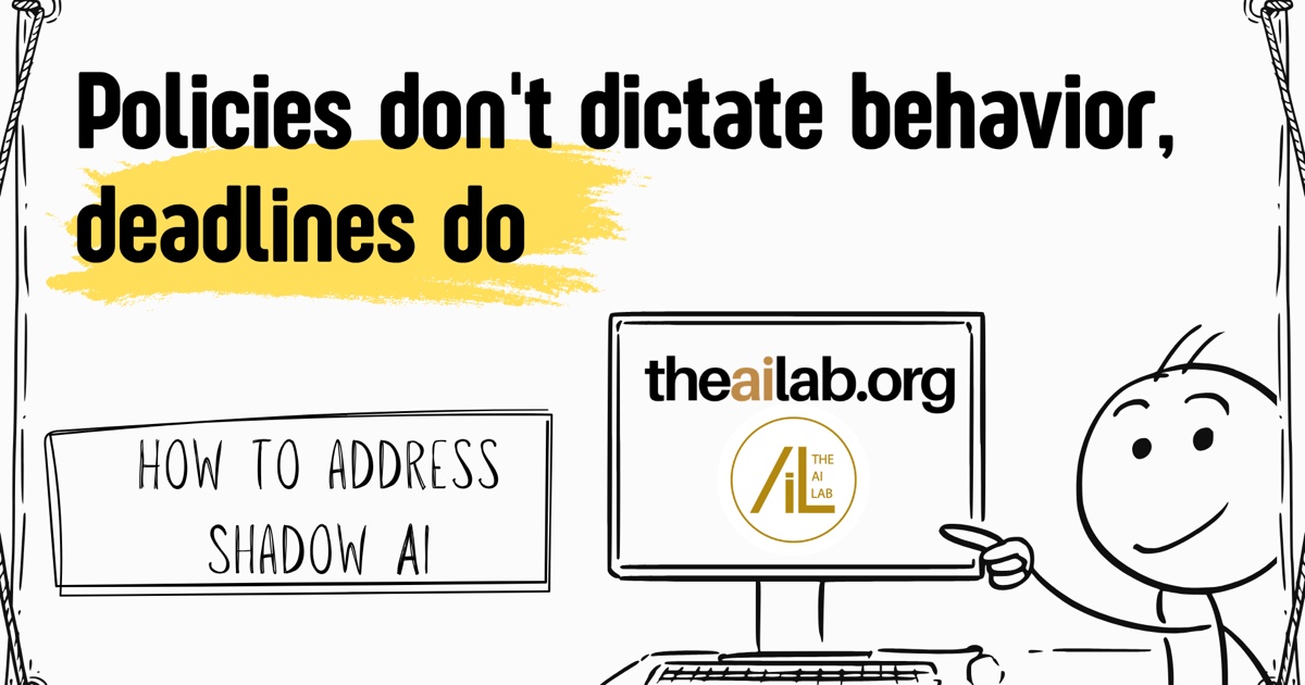 Shadow AI: Policies Don't Dictate Behavior, Deadlines Do